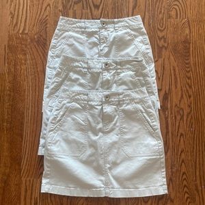 Three vineyard vines khaki skirts, perfect for school uniforms!